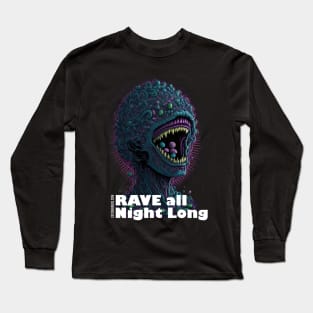 Techno T-Shirt - You’ll Never Rave Alone - Catsondrugs.com - Techno, rave, edm, festival, techno, trippy, music, 90s rave, psychedelic, party, trance, rave music, rave krispies, rave flyer T-Shirt Long Sleeve T-Shirt